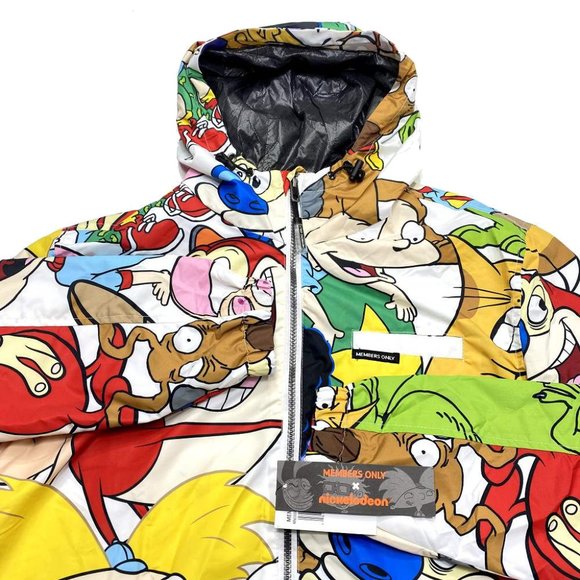 Members Only‎ Nickelodeon 90s Cartoons Zip Jacket - Picture 3 of 9